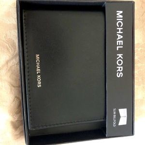 Michael Kors Leather Slim Billfold Wallet Warren